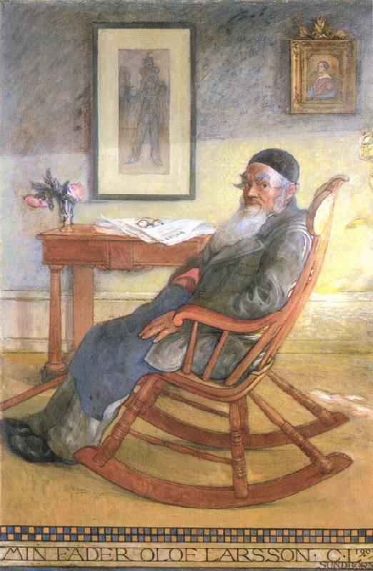 Carl Larsson My Father,Olof Larsson Germany oil painting art